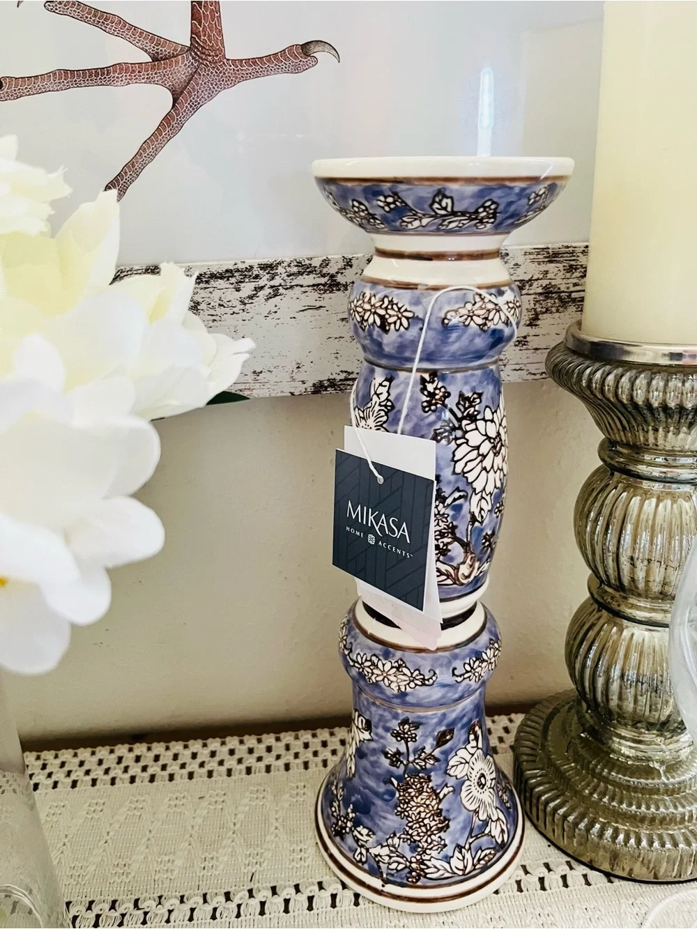 Gorgeous! Set of 3 Mikasa Home Accent Candlestick Holders